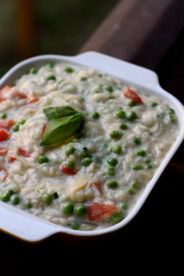 Vegetable Goat Cheese Risotto