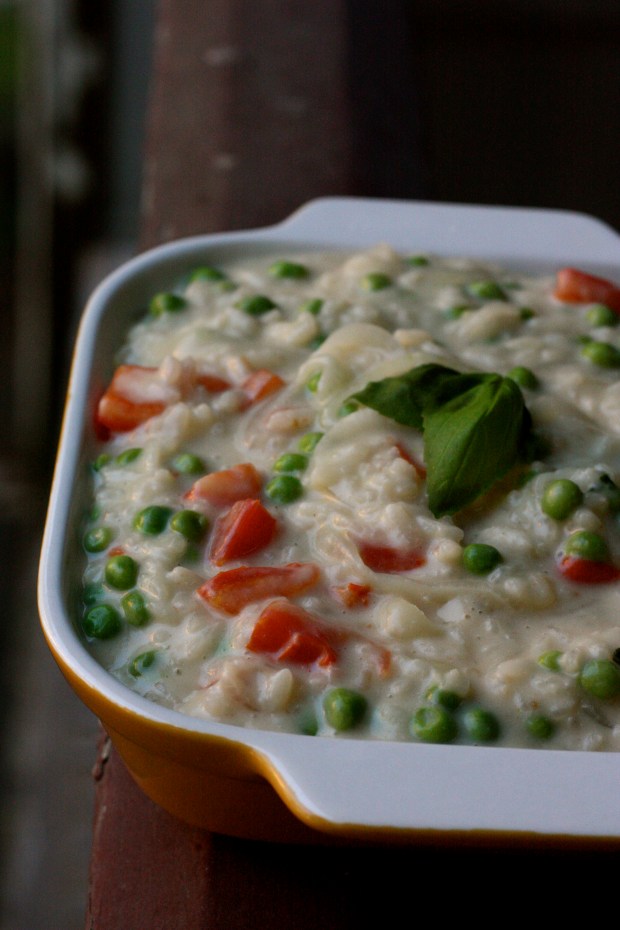 Vegetable Goat Cheese Risotto